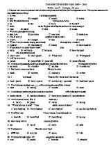 Đề thi học sinh giỏi môn Tiếng Anh 8 (Có đáp án)